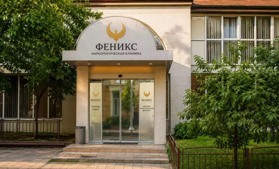 Вход в наркологическую клинику «Феникс» в Симферополе